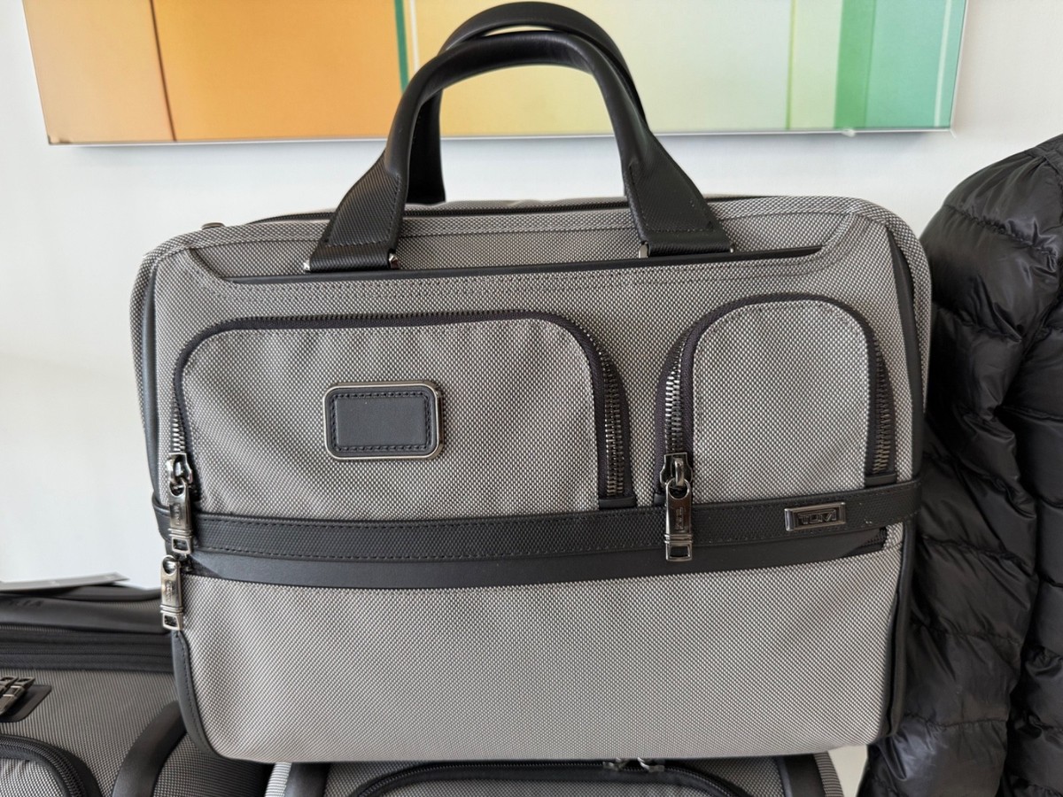 TUMI グレー ビジネスバッグ NEW Tumi ALPHA X Expandable Organizer Laptop Brief Briefcase
