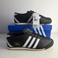 Adidas Unisex Italia 70s Trainers in Black/White Size UK9/EU43.3
