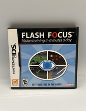 Flash Focus Vision Training in Minutes a Day Nintendo DS Complete CIB