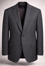 Brooks Brothers 1818 Madison Wool Blazer Sport Coat Mens 46R USA Union Made Gray