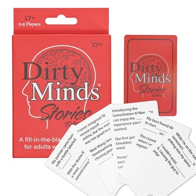WE Games Dirty Minds Stories Edition 3.6 inches x 5.5 inches, Blue and White 