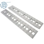 84" x14" Aluminum Hook Ramps For Car Trailer Truck 1 Pair Ramps Hook End