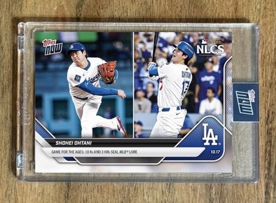 Shohei Ohtani 2025 MLB Topps Now #884 - 3HRs & 10Ks Seal NLCS - ENCASED! Presale