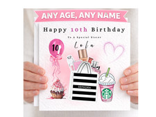 Personalised Beauty Themed Birthday Card – Makeup Lover Gift – Any Age Sephora 