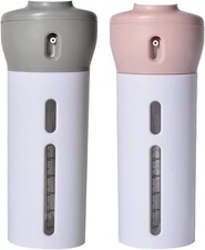 2 Pack 4 in 1 Travel Dispenser, Lotion Shampoo Gel Travel Dispenser Bottle Sets