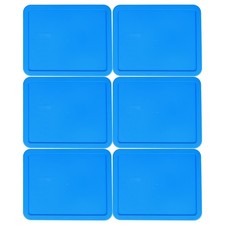 Pyrex 7212-PC (11-Cup) Marine Blue Replacement Lids (6-Pack) - Made in USA