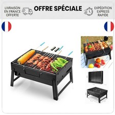 Barbecue Portable Charbon Pliable Acier Inox Camping Pique-nique Uten