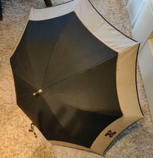 Celine Women Accessories Rare Umbrella Long Beige Black Limited Edition VHTF Pop