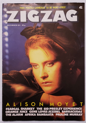 Zig Zag Magazine December 1984 Alison Moyet~Afrika Bambaataa