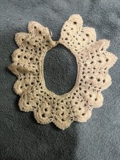 Ivory Lace Collar Handmade Collectible Textile Accessory
