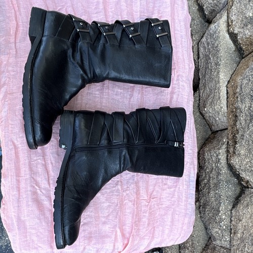 Via Spiga Black Women Boots Size 6