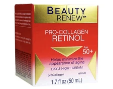Beauty Renew Pro-Collagen Retinol Day and Night Anti-Aging Face Cream Age 50+