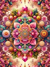 Diamond Art Kits for Adults, Mandala Diamond Painting Kits for Adults, MZ1512