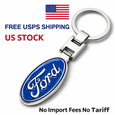 Authentic Ford Logo Emblem Keychain Durable Key Ring For Ford Car Owners