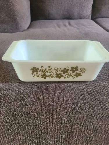 VINTAGE PYREX SPRING BLOSSOM LOAF DISH #25