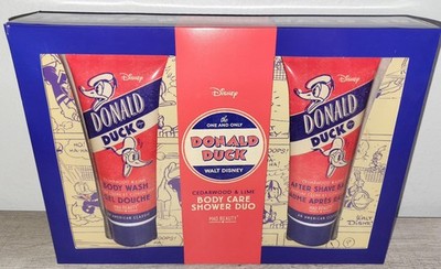 Disney Donald Duck Mens Body Care Shower Duo Wash Shave Set By Mad Beauty NEW