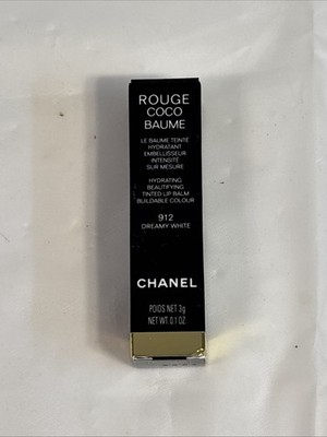 Chanel Rouge Coco Baume Hydrating Beautifying Tinted Lip Balm #912 Dreamy White