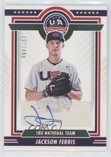 2022 Panini USA Baseball Stars & Stripes Blue Ink /499 Jackson Ferris Auto 0g4