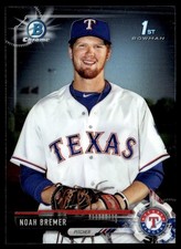 2017 Bowman Draft Chrome Noah Bremer Texas Rangers #BDC-127