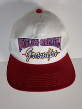 Worlds Greatest Grandpa Hat Adjustable Snapback Cap Mesh Back