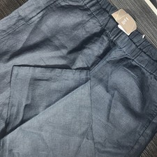 j jill Love Linen Wide LegCropped Pants Beachy Lightweight Boho Size Medium
