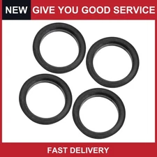 Universal Car Hub Centric Rings Wheel Bore Center 73.1 to 57.1mm Black Pack of 4