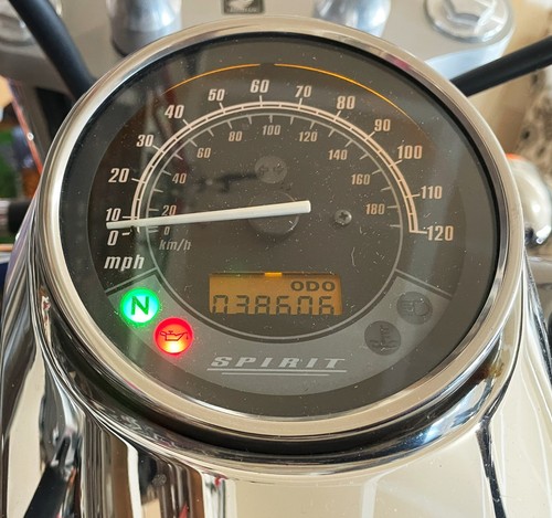 2007 – 2009 Honda VT750 SHADOW SPIRIT OEM 37200-MFE-671 SPEEDOMETER METER - Picture 6 of 8