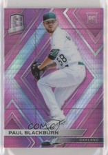 2018 Panini Chronicles Spectra Neon Pink Prizm 39/75 Paul Blackburn #53 hg6