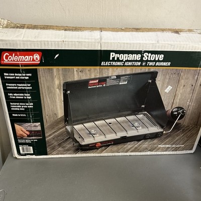 Vintage Coleman Propane Electronic Ignition 2 Burner Stove 5435C700 NEW