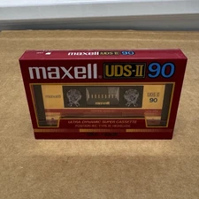 Maxell UDS-II 90 Minutes High Bias Blank Media Cassette Tape CD ✅ New Sealed