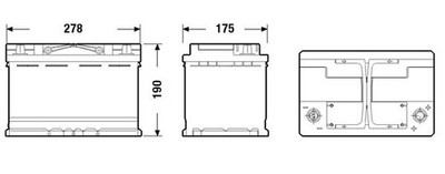 Starter Battery EXIDE EQ600