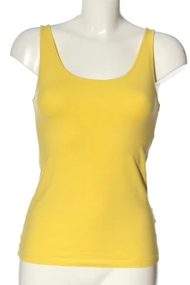 H&M BASIC Haut basique Dames Top T EU 36 jaune primevère style décontracté - Photo 1/4