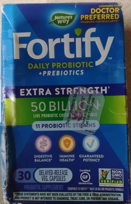Nature's Way Fortify Daily Probiotic Extra Strength (50 Billion) 30 vcaps 03/25