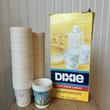 Dixie Bathroom Cups 1990 Soft Tones 160 Cups Original Box Vintage 3 Oz.