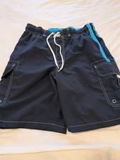Sonoma Blue  Turquoise Cargo Swim Trucks Men's Size Medium Polyester Machine...