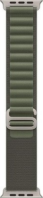 Authentic Apple - 49mm Green Alpine Loop - Medium - Natural Titanium Finish