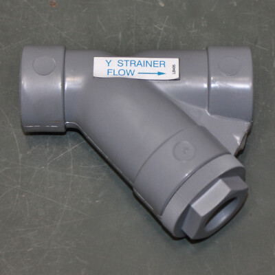 Hayward Y Strainer YS20100T, 1'' NPT Threaded, CPVC, 150 PSI, Mesh Screen 16