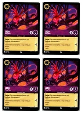 #40 Iago - Pretty Polly Common Amethyst PLAYSET x4 2024 Lorcana Inklands 4x