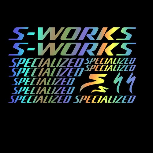 S-WORKS Sticker Aufklebersatz Set Fahrrad eBike BMX MTB Rahmen DIY Dekoration - Picture 6 of 6