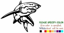 Shark Outline Vinyl Decal Sticker Car Window Bumper Wall Laptop 10"