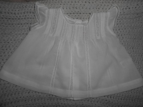 Blouse D’été Bonpoint En Voile De Coton Brodé – Taille 6 Ans, Couleur Blanche, Occasion Très Bon état