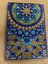 Hand Made Diamond Art Journal Or Sketch Book. Geometric Blast