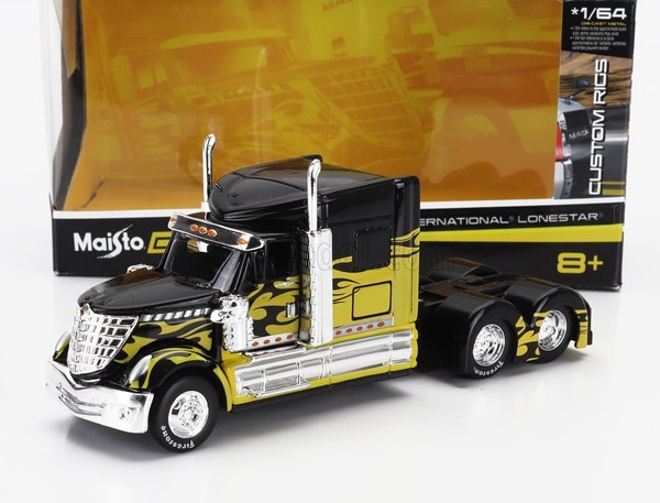 Maisto 1/64 Lkw International Lonestar Truck 3 Achs 2010 Statisches Modell-image