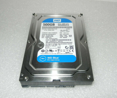 Disque Dur Western Digital WD5000AZLX 500Go SATA 3.5" - Occasion, 7200 RPM, 32 Mo Cache