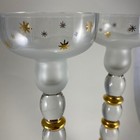 Vintage Glassics Impressions in Glass Clear and 24k Gold Candle Holders — photo 6