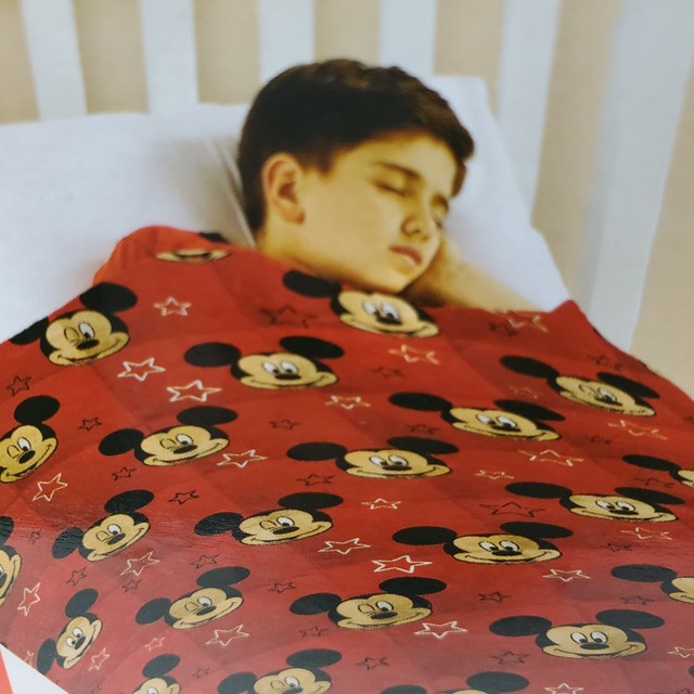 Disney Licensed Mickey Mouse Calming Weighted Blanket Red | eBay