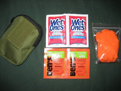 OUTDOOR MINI  POUCH WITH  ESSENTIALS FOR BUG BITES 2 ben's tick &insect packs