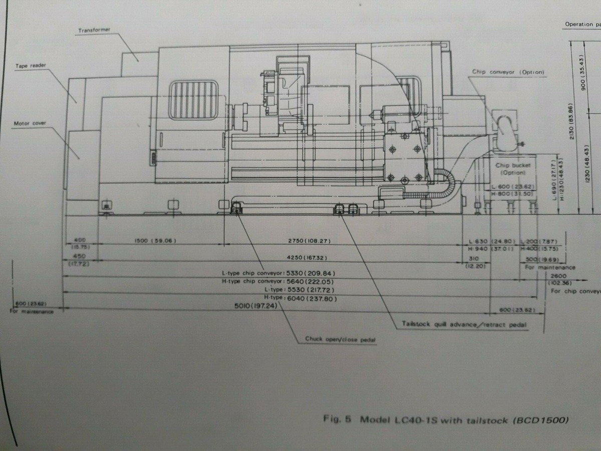 OKUMA LC-40 1SC 2003 CNC LATHE OSP 5000G 18