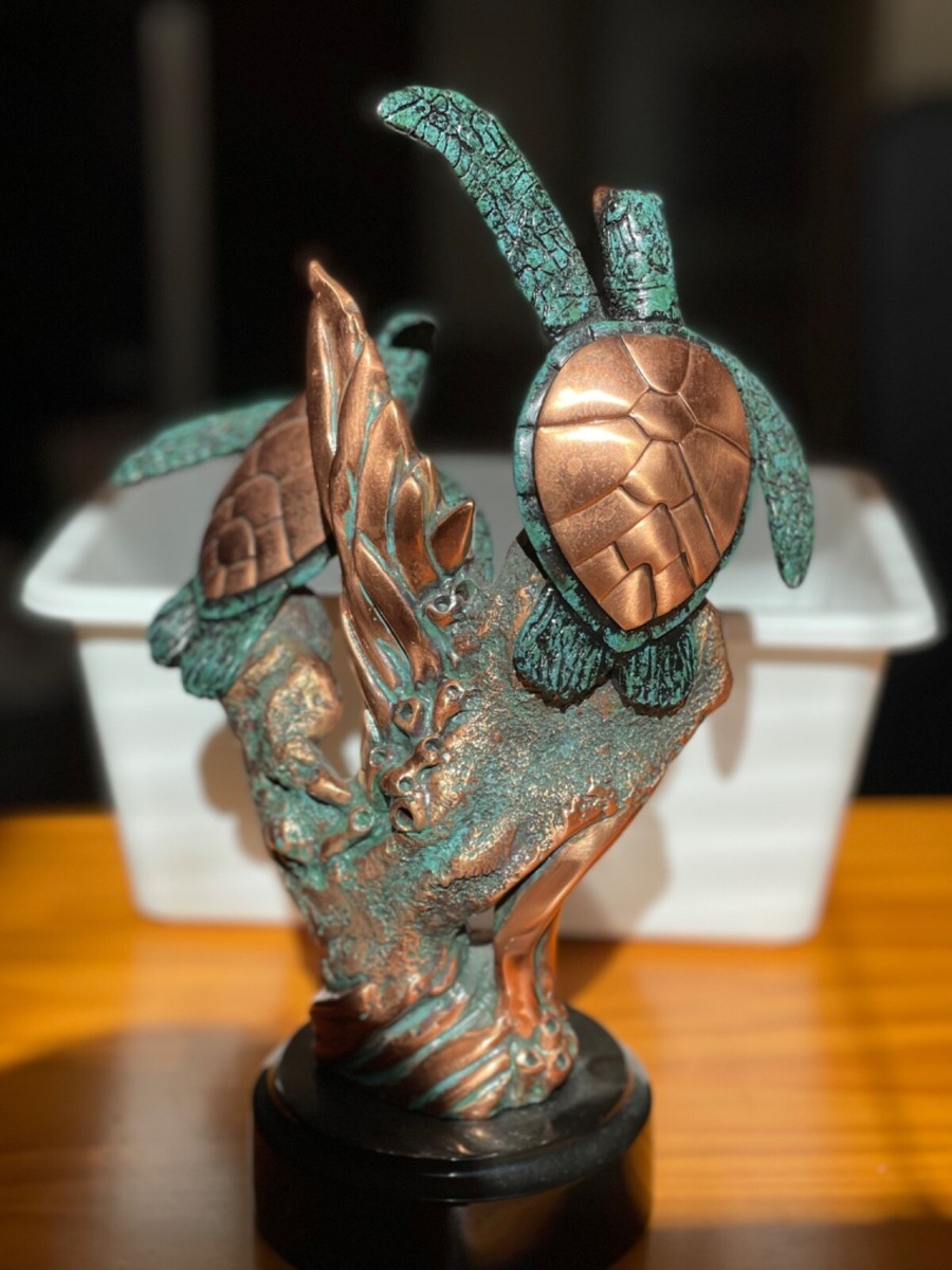 SIGNED* donjo copper finish sea turtle. Rare find | eBay