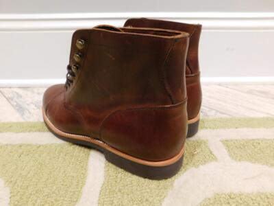 JCREW Kenton Leather Cap Toe Boots Shoes $248 Burnished  display picture 2